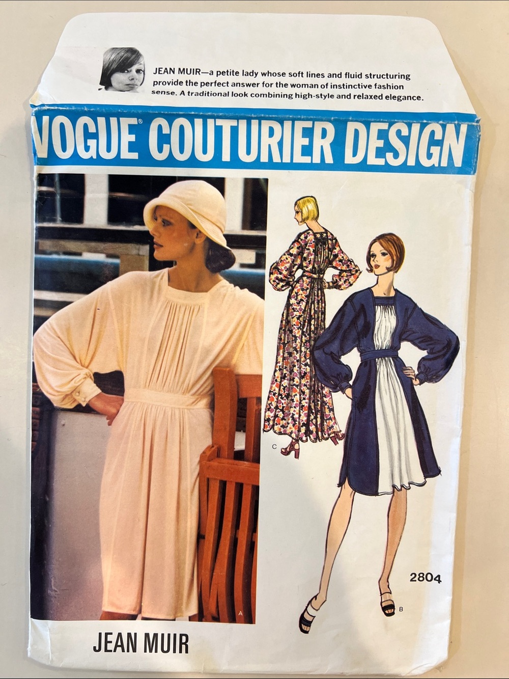Vogue sewing pattern Jean Muir dress Vintage uncut